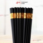 Bộ 10 đũa mạ vàng chịu nhiệt