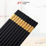 Bộ 10 đũa mạ vàng chịu nhiệt