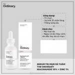 Serum Giảm Mụn Se Khít Lỗ Chân Lông The Ordinary Niacinamide 10% + Zinc 1%
