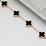 Vòng tay nữ CDE Five Four Leaf Clovers Bracelet Silver