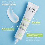 Kem Dưỡng SVR Kiềm Dầu, Se Khít Lỗ Chân Lông 40ml (Mới) Sebiaclear Mat+Pores