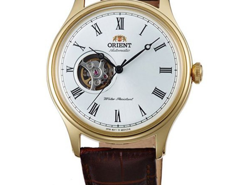 Đồng hồ Orient FUG1R001W6, khung viền thép không gỉ chắc chắn, dây da sang trọng