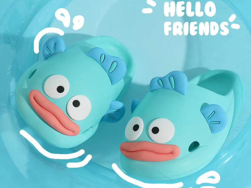 Dép cá hề dễ thương AYUER. Dép xỏ ngón trong nhà đế dày chống trượt