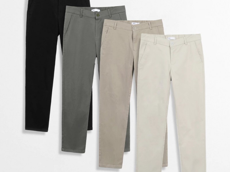 Quần kaki nam HAFOS Smart Basic co giãn, mềm mịn