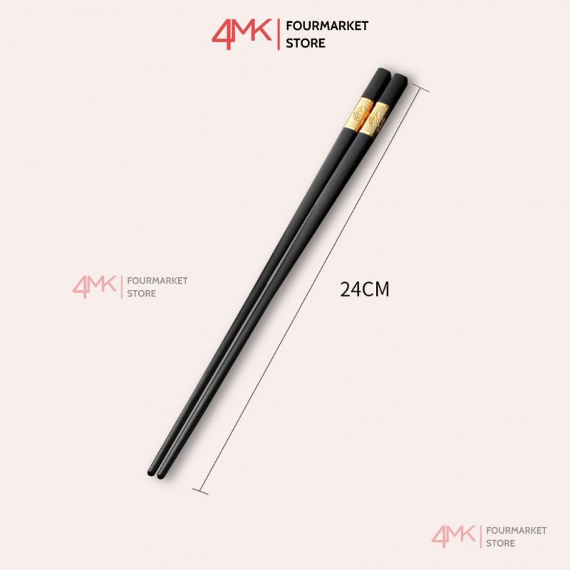 Bộ 10 đũa mạ vàng chịu nhiệt