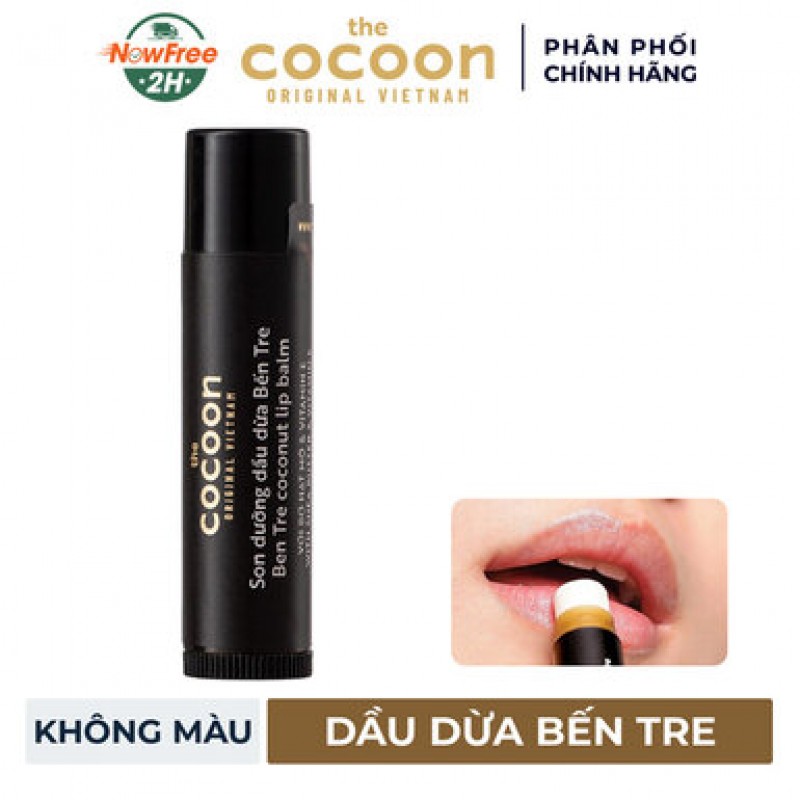 Son Dưỡng Cocoon Dầu Dừa Bến Tre 5g (Ben Tre Coconut Lip Balm)
