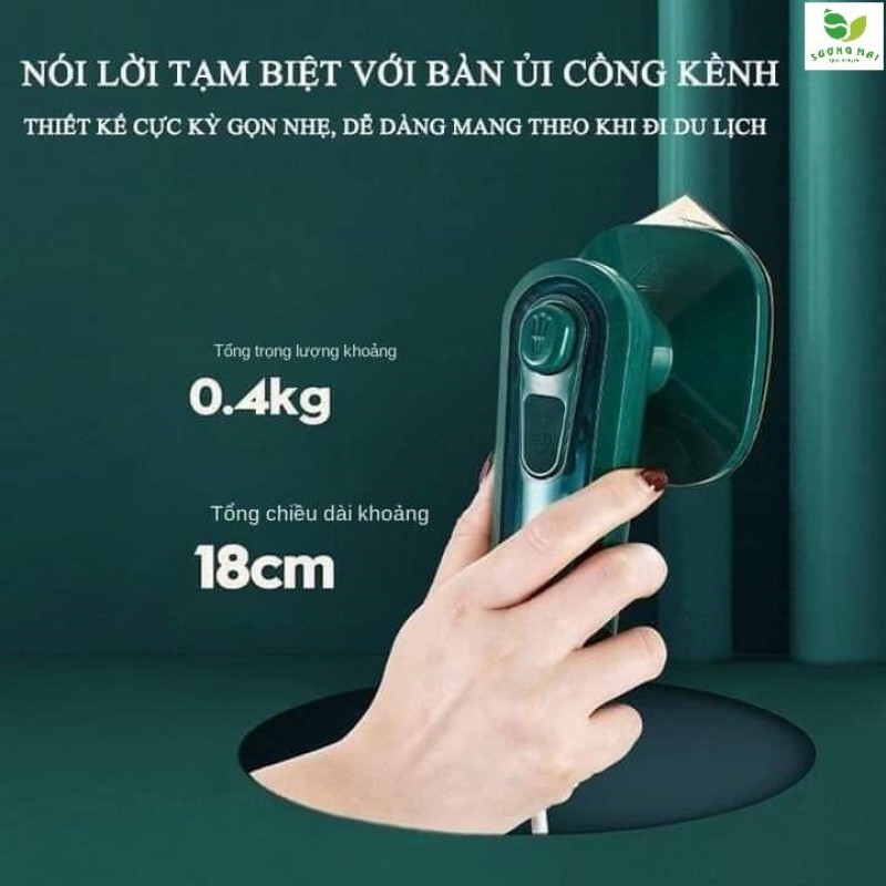 Bàn Ủi Hơi Nước mini 33w Cầm Tay Tiện Lợi Dễ Mang Theo