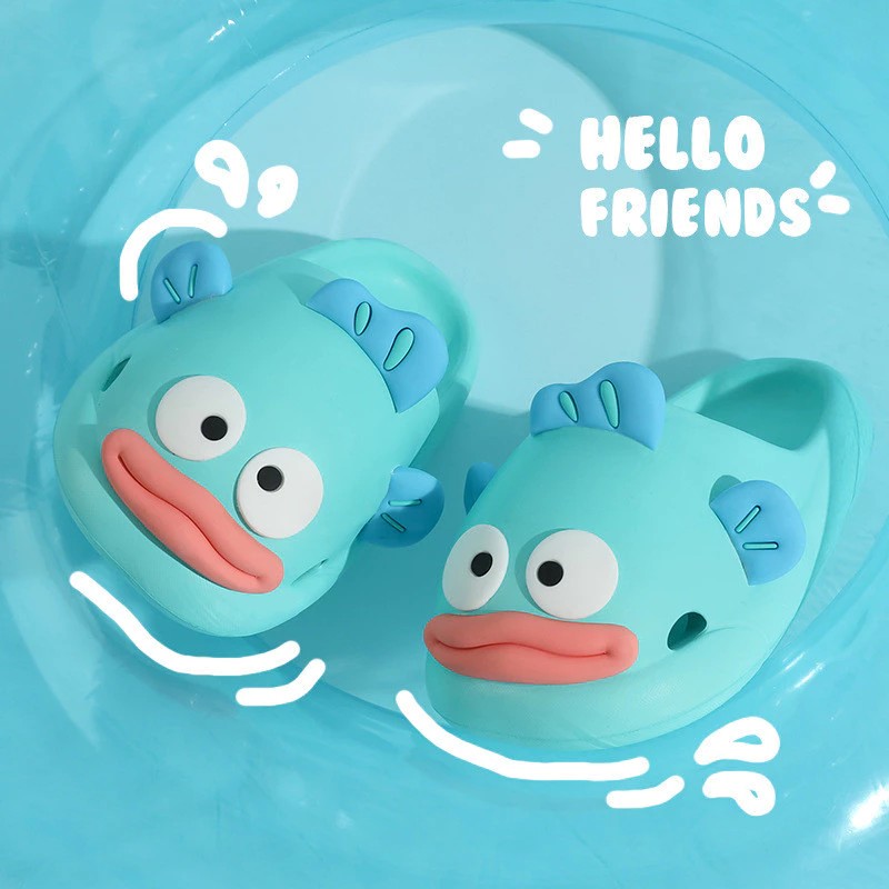 Dép cá hề dễ thương AYUER. Dép xỏ ngón trong nhà đế dày chống trượt