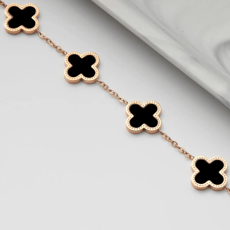 Vòng tay nữ CDE Five Four Leaf Clovers Bracelet Silver