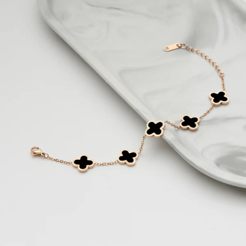 Vòng tay nữ CDE Five Four Leaf Clovers Bracelet Silver