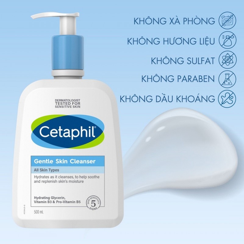  Sữa rửa mặt Cetaphil cho mọi loại da 500ml