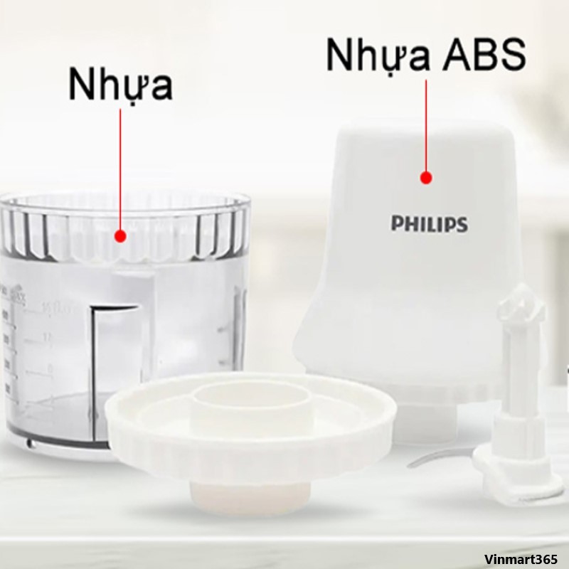 Máy xay thịt mini Philips 0.5 lít HR1393